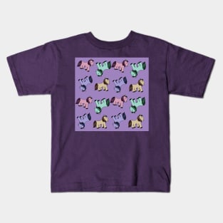 Ponies pattern Kids T-Shirt